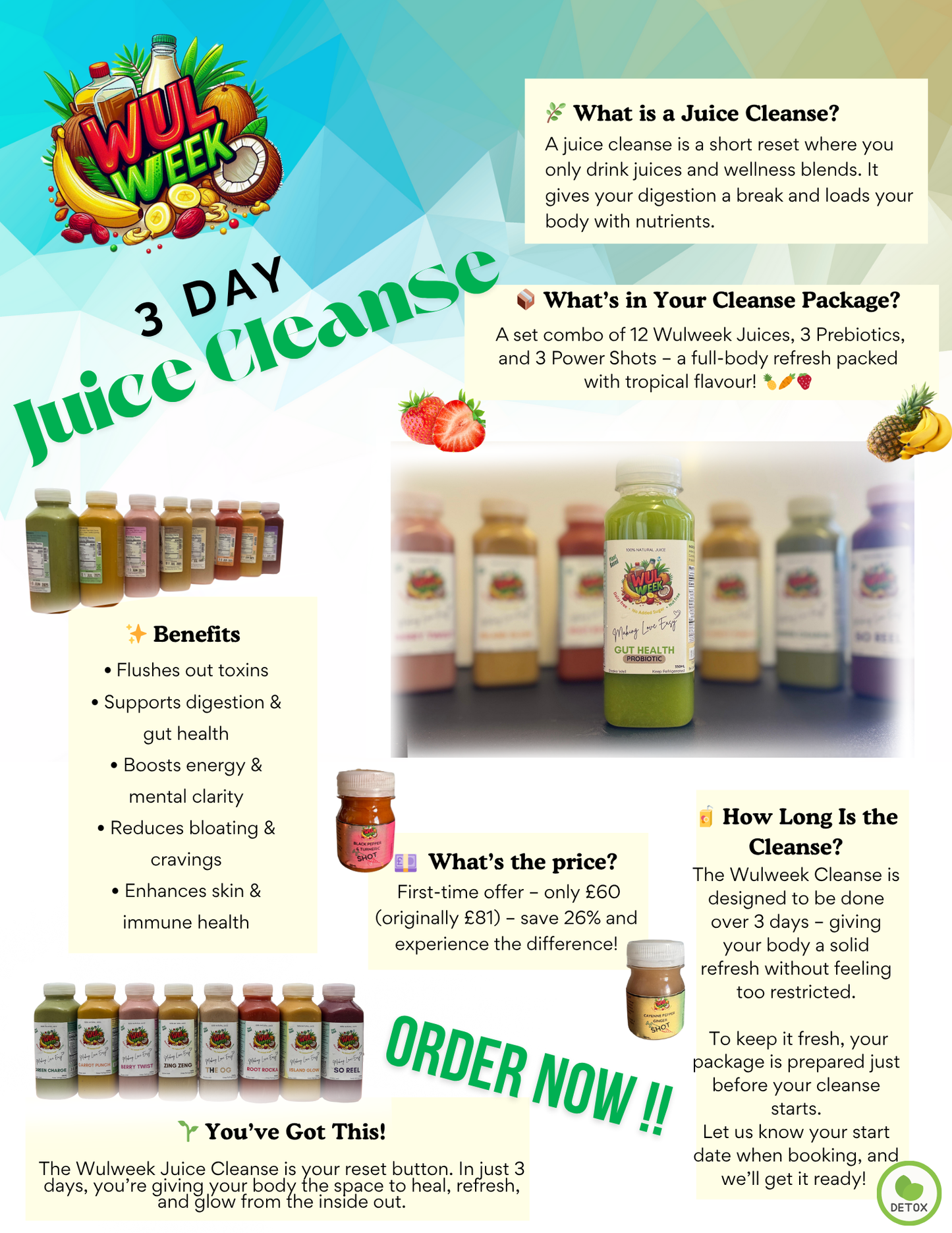 3 Day Juice Cleanse
